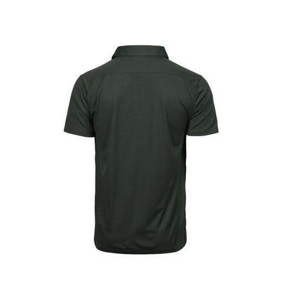 Dark Green - Back - Tee Jays Mens Luxury Polo Shirt
