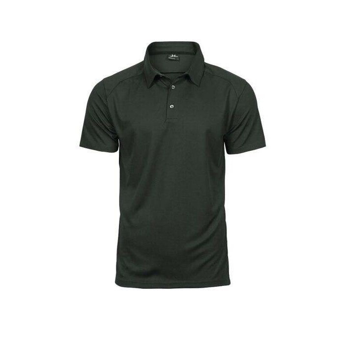 Dark Green - Side - Tee Jays Mens Luxury Polo Shirt