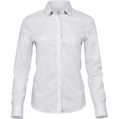 Front - Tee Jays Womens/Ladies Luxury Stretch Shirt