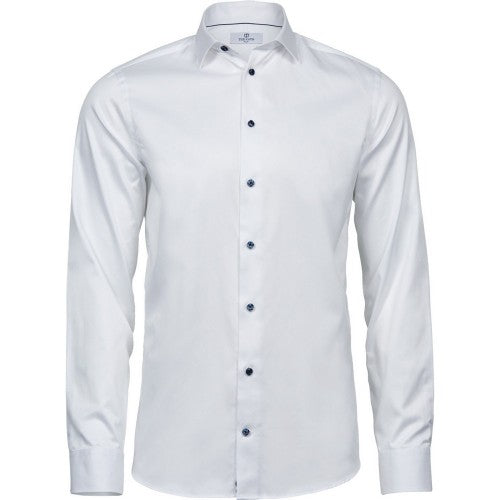 Front - Tee Jays Mens Luxury Slim Fit Shirt