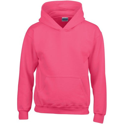 Front - Gildan Heavy Blend Childrens Unisex Hooded Sweatshirt Top / Hoodie
