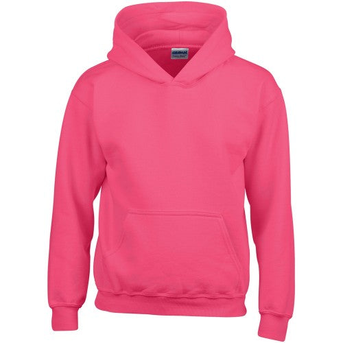 Front - Gildan Heavy Blend Childrens Unisex Hooded Sweatshirt Top / Hoodie