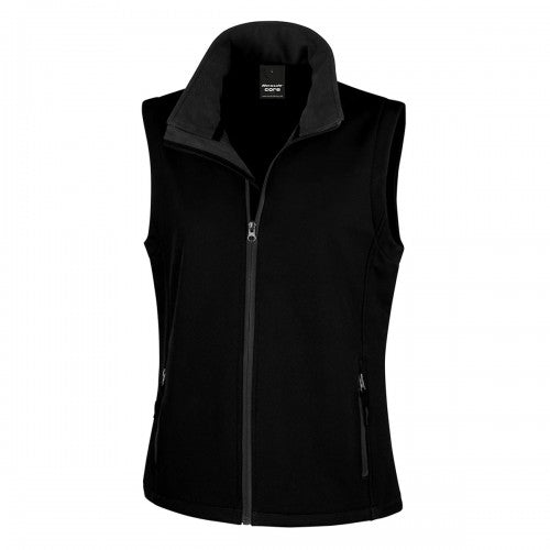 Front - Result Womens/Ladies Softshell Body Warmer