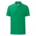 Green Heather - Front - Fruit of the Loom Mens Iconic Polo Shirt