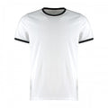 Front - Kustom Kit Mens Ringer T-Shirt