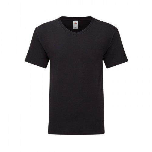 Front - Fruit Of The Loom Mens Iconic 150 V Neck T-Shirt