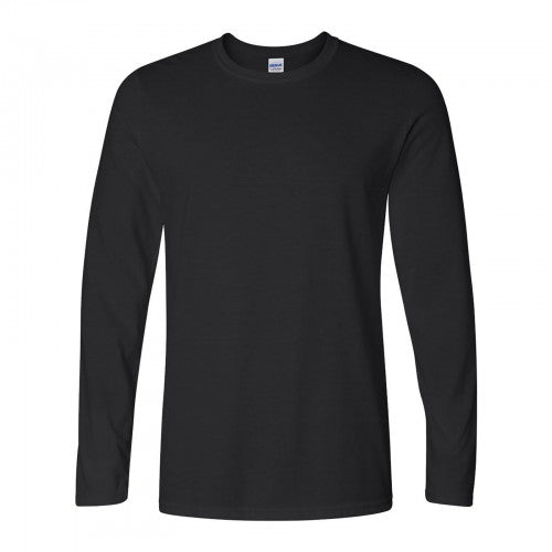 Front - Gildan Mens Soft Style Long Sleeve T-Shirt (Pack Of 5)