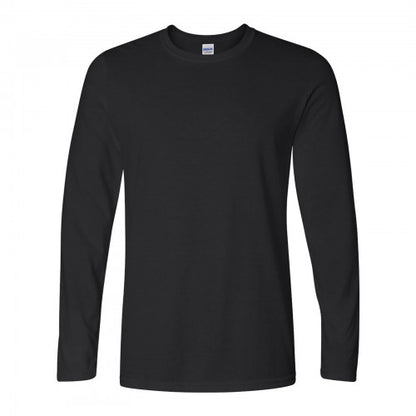 Front - Gildan Mens Soft Style Long Sleeve T-Shirt (Pack Of 5)