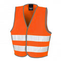 Hi Vis Yellow - Front - SAFE-GUARD by Result Childrens-Kids Safety Vest