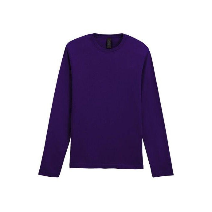 Fan Dark Purple - Lifestyle - Gildan Mens Soft Style Long Sleeve T-Shirt