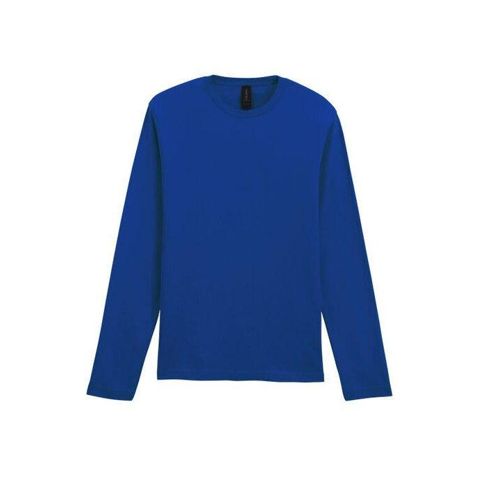 Fan Deep Royal - Side - Gildan Mens Soft Style Long Sleeve T-Shirt