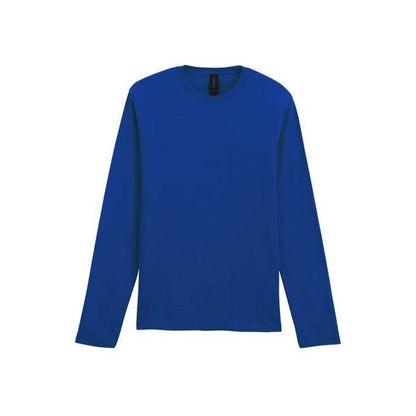 Fan Deep Royal - Pack Shot - Gildan Mens Soft Style Long Sleeve T-Shirt