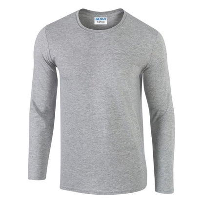 Front - Gildan Mens Soft Style Long Sleeve T-Shirt