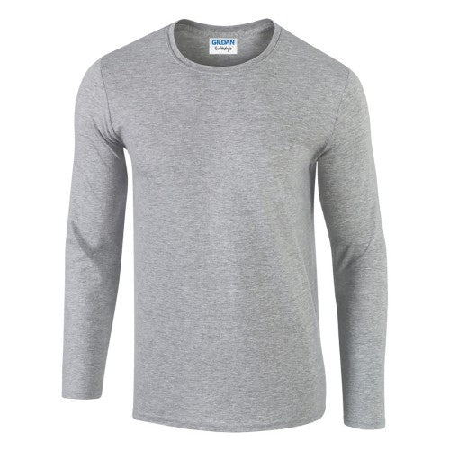 Front - Gildan Mens Soft Style Long Sleeve T-Shirt