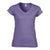 Front - Gildan Ladies Soft Style Short Sleeve V-Neck T-Shirt