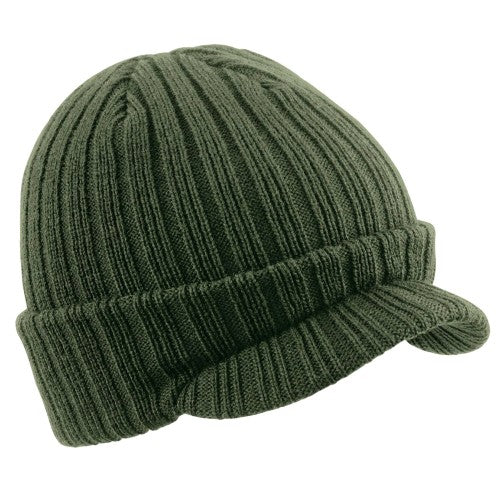 Front - Beechfield Peaked Beanie