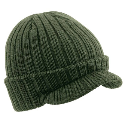 Front - Beechfield Peaked Beanie