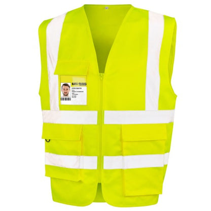 Front - WORK-GUARD by Result Unisex Adult Heavy Duty Security Vest