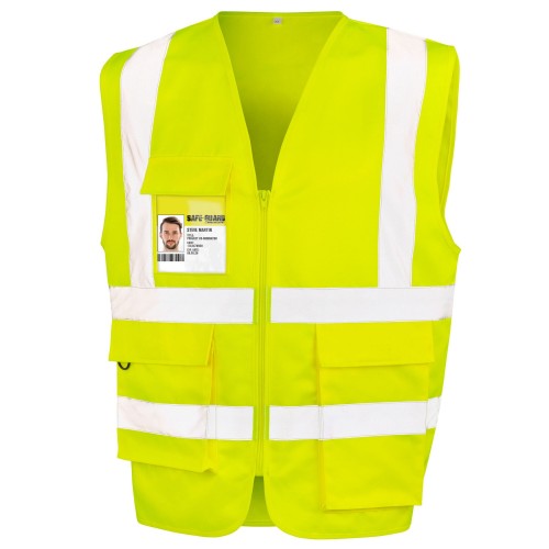 Front - WORK-GUARD by Result Unisex Adult Heavy Duty Security Vest