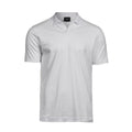 Front - Tee Jays Mens Luxury Stretch V Neck Polo Shirt