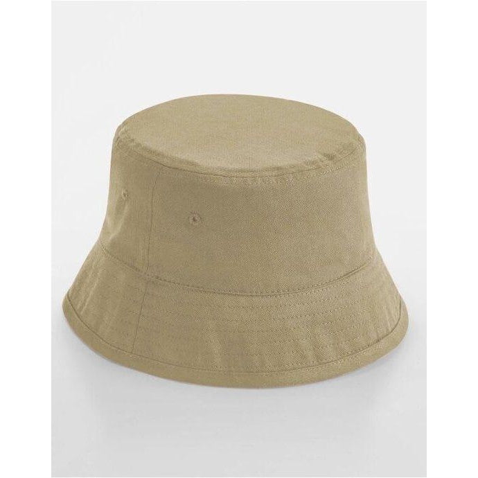 Desert Sand - Side - Beechfield Unisex Adult Organic Cotton Bucket Hat