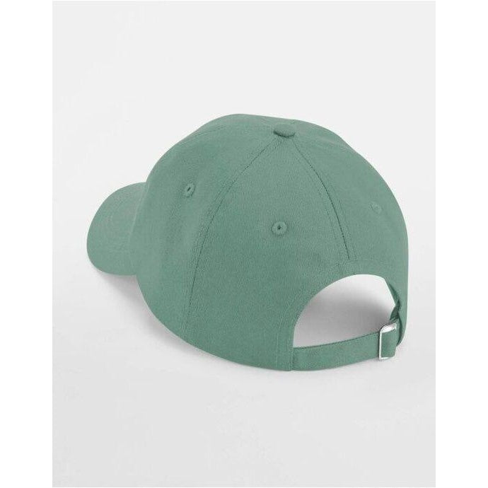 Dusty Green - Back - Beechfield Unisex Adult Organic Cotton 5 Panel Baseball Cap