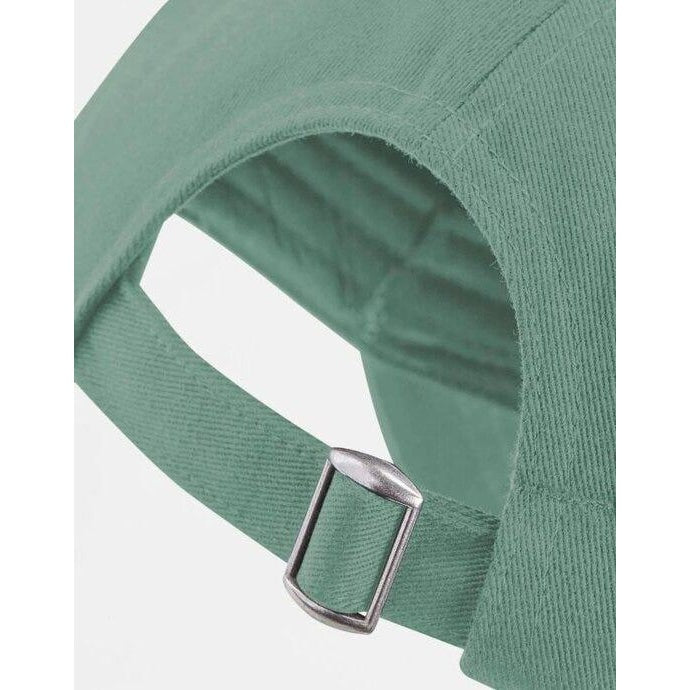 Dusty Green - Side - Beechfield Unisex Adult Organic Cotton 5 Panel Baseball Cap