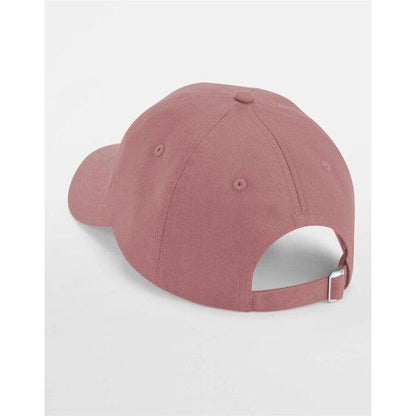 Rose Pink - Back - Beechfield Unisex Adult Organic Cotton 5 Panel Baseball Cap
