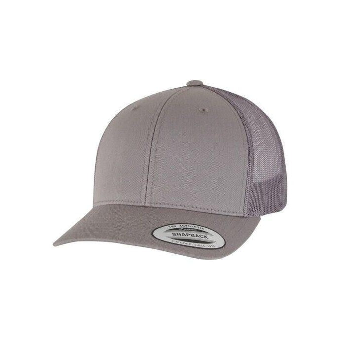 Steel Grey - Side - Flexfit Unisex Adult Retro Trucker Cap