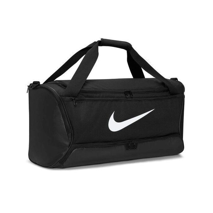 Midnight Navy-Black-White - Front - Nike Brasilia Swoosh Training 60L Duffle Bag