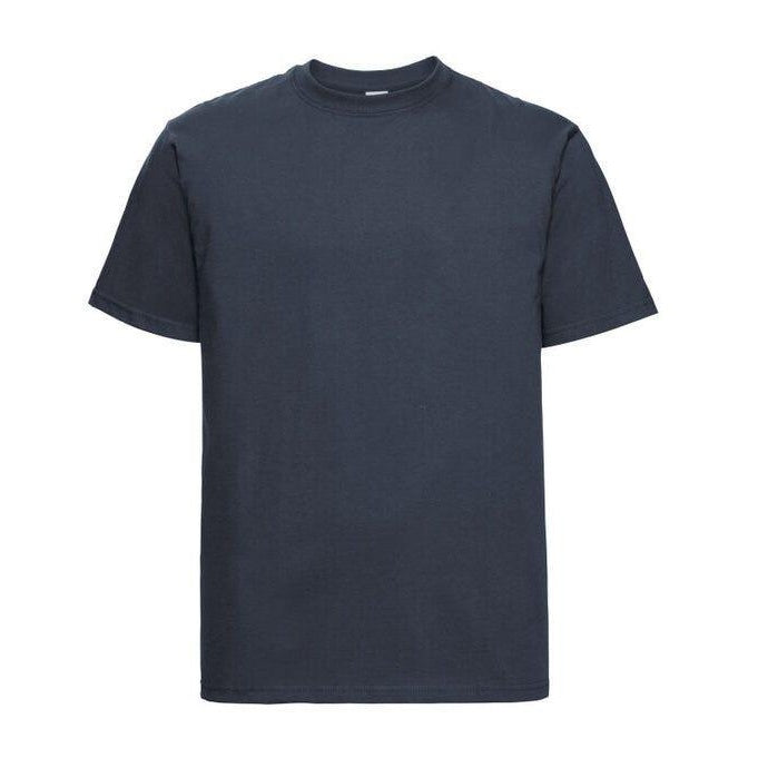 French Navy - Back - Russell Mens Classic Heavyweight T-Shirt