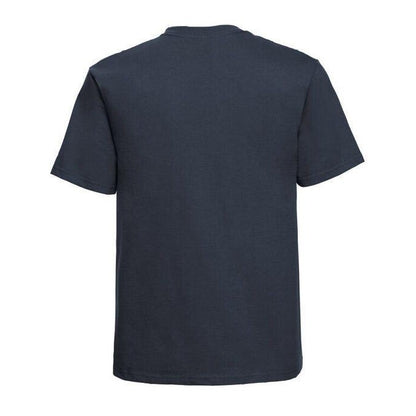 French Navy - Side - Russell Mens Classic Heavyweight T-Shirt