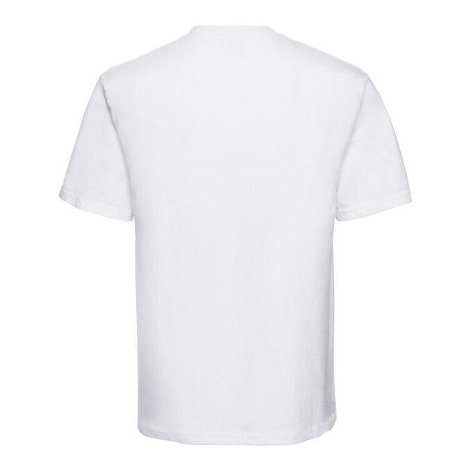 White - Side - Russell Mens Classic Heavyweight T-Shirt