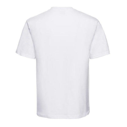 White - Side - Russell Mens Classic Heavyweight T-Shirt