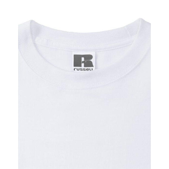 White - Lifestyle - Russell Mens Classic Heavyweight T-Shirt