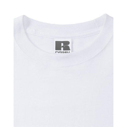 White - Lifestyle - Russell Mens Classic Heavyweight T-Shirt