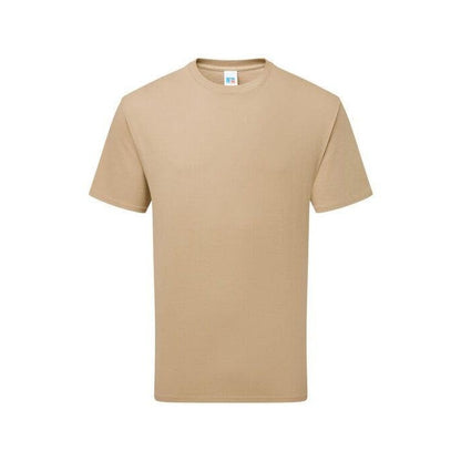 Tan - Pack Shot - Russell Mens Classic Heavyweight T-Shirt
