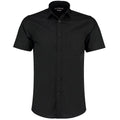 Dark Navy - Front - Kustom Kit Mens Poplin Short-Sleeved Shirt