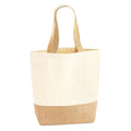 Front - Westford Mill Jute Canvas Shopper Bag