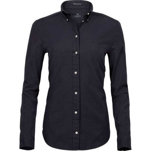 Front - Tee Jays Womens/Ladies Perfect Oxford Shirt