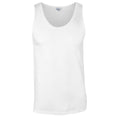 Front - Gildan Mens Plain Soft Tank Top