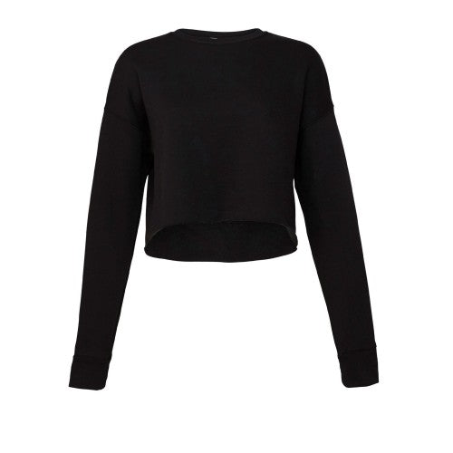 Front - Bella + Canvas Womens/Ladies Cropped Fleece Top