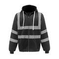 Front - Yoko Mens Hi-Vis Full Zip Hoodie