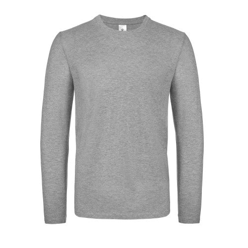 Front - B&C Mens #E150 Long-Sleeved T-Shirt