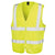 Front - SAFE-GUARD by Result Unisex Adult Zip Front Hi-Vis Vest