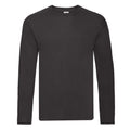 Front - Fruit Of The Loom Mens Original Plain Long-Sleeved T-Shirt