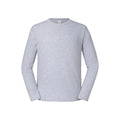 Front - Fruit of the Loom Mens Iconic 195 Premium Long-Sleeved T-Shirt