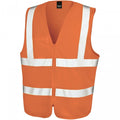 Front - SAFE-GUARD by Result Unisex Adult Zipped Hi-Vis Vest