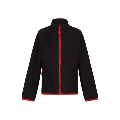 Front - Regjun Boys Microfleece Full Zip Fleece Jacket