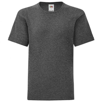 Front - Fruit of the Loom Childrens/Kids Iconic Heather T-Shirt